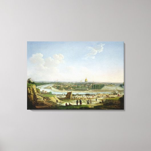 Algemeen Uitzicht van Parijs van de Chaillot Hill Canvas Afdruk (Voorkant)