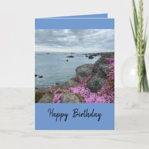 Algemeen Verjaardag Wenskaart met Ocean Scene Kaart