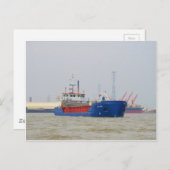 Algemeen vrachtschip Willeke Briefkaart (Voorkant / Achterkant)