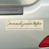 Algemeen welzijn bevorderen bumpersticker (Op auto)