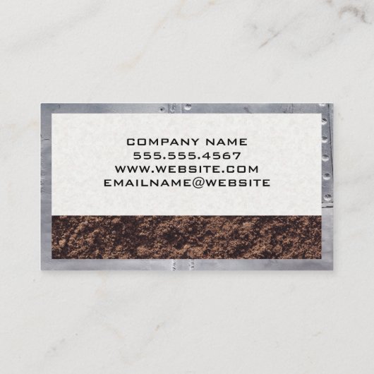 Algemene aannemer gereedschap | Bouwontwikkelaar Visitekaartje (Achterkant)