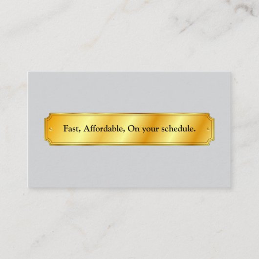 Algemene aannemer Hard Pet & Tools Blueprints Visitekaartje (Achterkant)