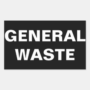 Algemene afval sticker