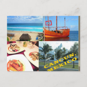 ALGEMENE ANSICHTKAARTEN - CANCUN COLLAGE 1 BRIEFKAART