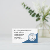 Algemene artsenpraktijk visitekaartje (Staand voorkant)
