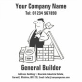 Algemene bouwer Adverteren & promotioneel Sticker (Voorkant)