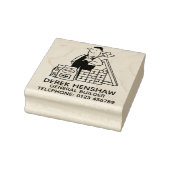 Algemene Bouwer Afbeeldingen met Bouwmaterialen Rubberstempel (Stempel)