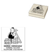 Algemene Bouwer Afbeeldingen met Bouwmaterialen Rubberstempel (Gestempeld)
