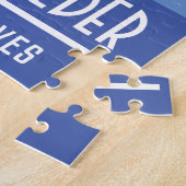Algemene Bouwer met Bouwmaterialen. Legpuzzel (Zijkant)