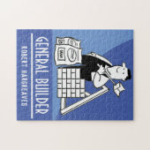 Algemene Bouwer met Bouwmaterialen. Legpuzzel (Horizontaal)