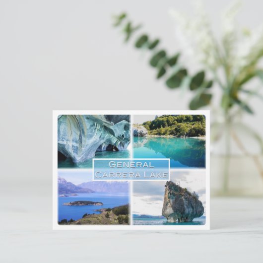 ALGEMENE CARRERA LAKE - Argentinië Briefkaart (Staand voorkant)