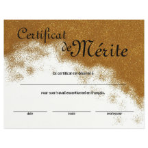 Algemene Certificaat van Uitmuntendheid Franse Kla