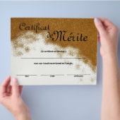 Algemene Certificaat van Uitmuntendheid Franse Kla Flyer (Hand)