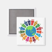 Algemene doelstellingen VN SDG 2030 Magneet (Voorkant / Achterkant)