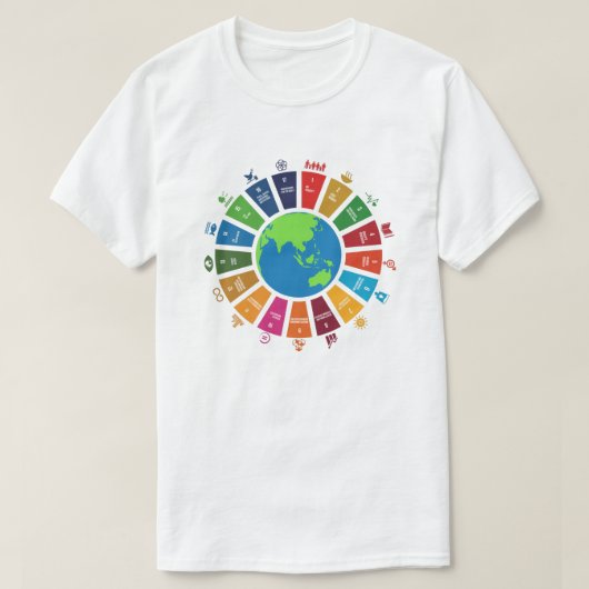 Algemene doelstellingen VN SDG 2030 T-shirt (Design voorkant)