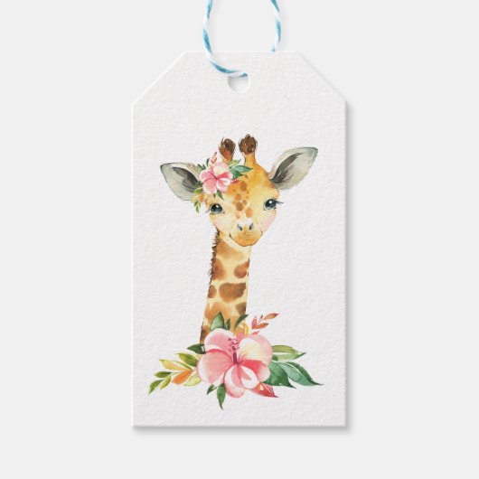 Algemene Giraffe Cadeaulabel (Voorkant)