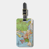 Algemene kaart van de  Europa 20e eeuw Bagagelabel (Voorkant verticaal)