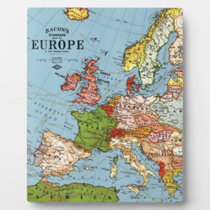 Algemene kaart van de Europa 20e eeuw Fotoplaat