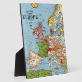 Algemene kaart van de  Europa 20e eeuw Fotoplaat (Zijkant)