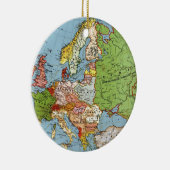 Algemene kaart van de  Europa 20e eeuw Keramisch Ornament (Rechts)