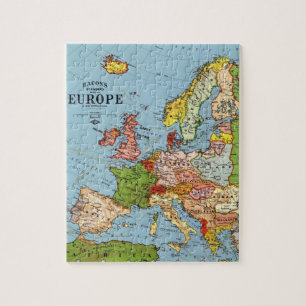 Algemene kaart van de Europa 20e eeuw Legpuzzel