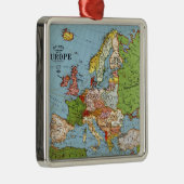 Algemene kaart van de  Europa 20e eeuw Metalen Ornament (Rechts)