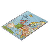 Algemene kaart van de Europa 20e eeuw Notitieboek (Linkerzijde)