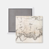 Algemene kaart van de loop van de Ohio Magneet (Voorkant / Achterkant)