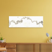 Algemene kaart van de Ohio Canvas Afdruk (Insitu (Woonkamer))