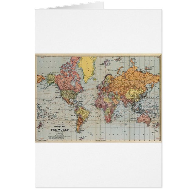  algemene kaart van de wereld (Voorkant)