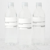 Algemene lege bierlabels voor thuisbrouwers waterfles etiket (Flessen)