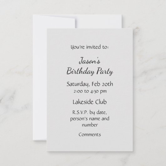 Algemene uitnodiging Aangepaste pret golfen verjaa (Achterkant)