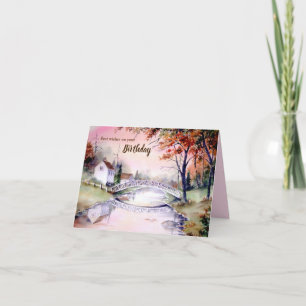 Algemene verf van de Brug Gewapende Brug Waterverf Aankondiging