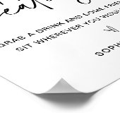 ALGEMENE Zitplaatsaanduiding Poster (Hoek)