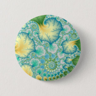 Algen - Fractal Ronde Button 5,7 Cm