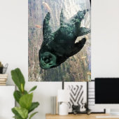 Algeneter in een aquarium. poster (Thuiskantoor)