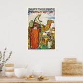 Algeria Tunisia Morocco Vintage Travel Poster (Cuisine)