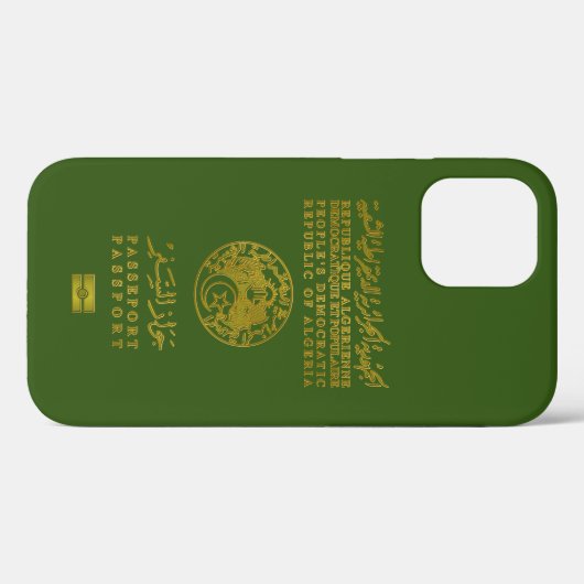 Algerian passport  Case-Mate iPhone case (Achterkant (horizontaal))