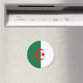 Algérie Aimant Drapeau Fisheye (In Situ (Lave-vaisselle))