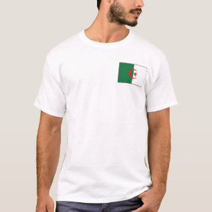 Algérie Drapeau et carte T-shirt