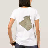 Algérie Drapeau x Carte T-shirt (Dos)