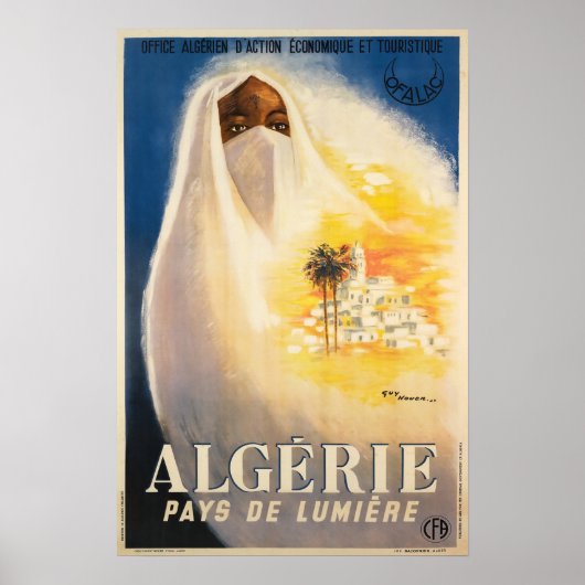 Algérie, pays de lumière, North Africa Poster (Voorkant)