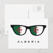 Algérie Shades texte personnalisé et carte postale (Devant / Derrière)