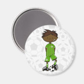 Algérie World Cup Soccer Boy Magnet (Recto/Verso)