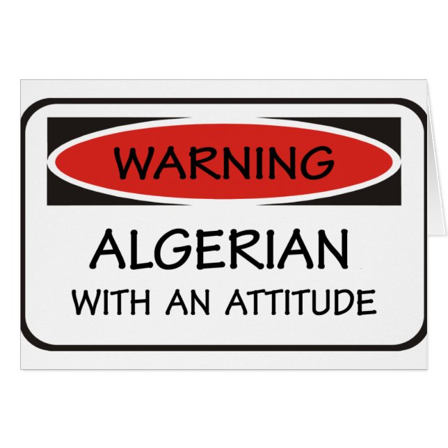 Algérien d'attitude (Devant horizontal)