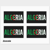 Algerije, Algerije Rechthoekige Sticker (Vel)