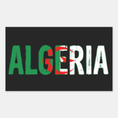 Algerije, Algerije Rechthoekige Sticker (Voorkant)