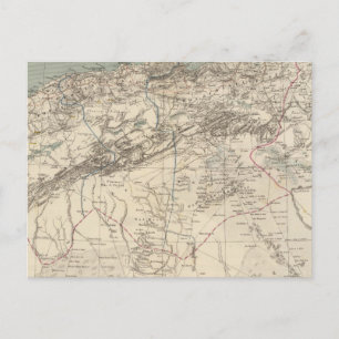 Algerije Atlas Map Briefkaart