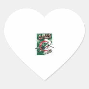 Algerije Doel Energie Skelet Aanvaller Naties Vet Hart Sticker