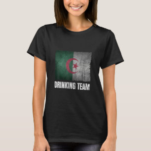 Algerije Drink Team Graphic voor mannen Funny Alge T-shirt